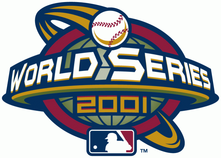 MLB World Series 2001 Primary Logo iron on transfers for T-shirts
